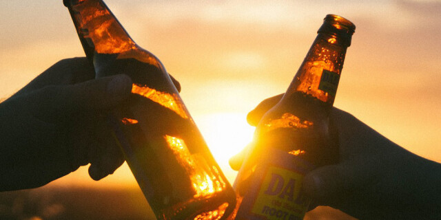 Beers at sunset