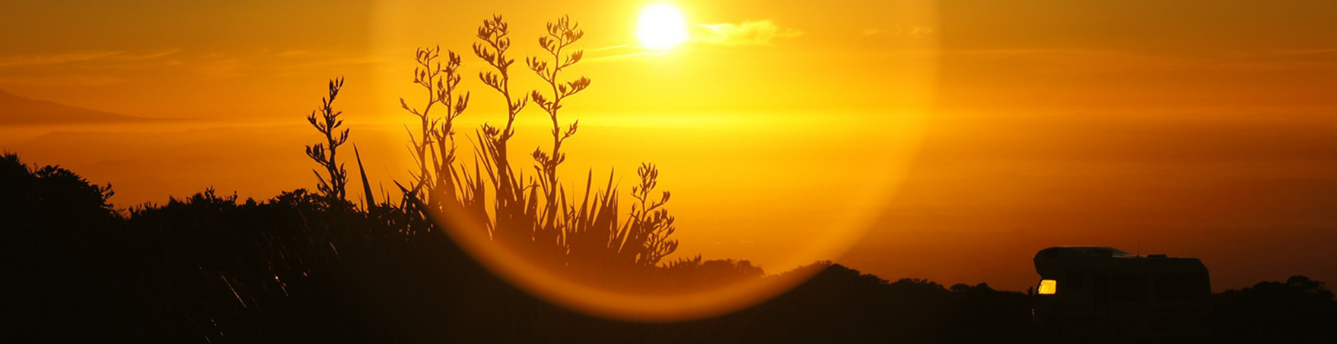 campervan at sunrise