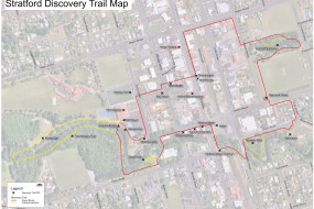 Stratford Discovery Trail map